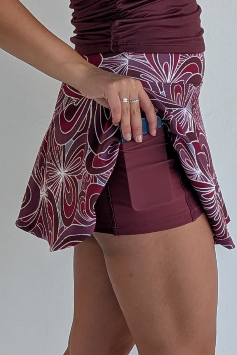 Farrah-Merlot-Groovy Flowers