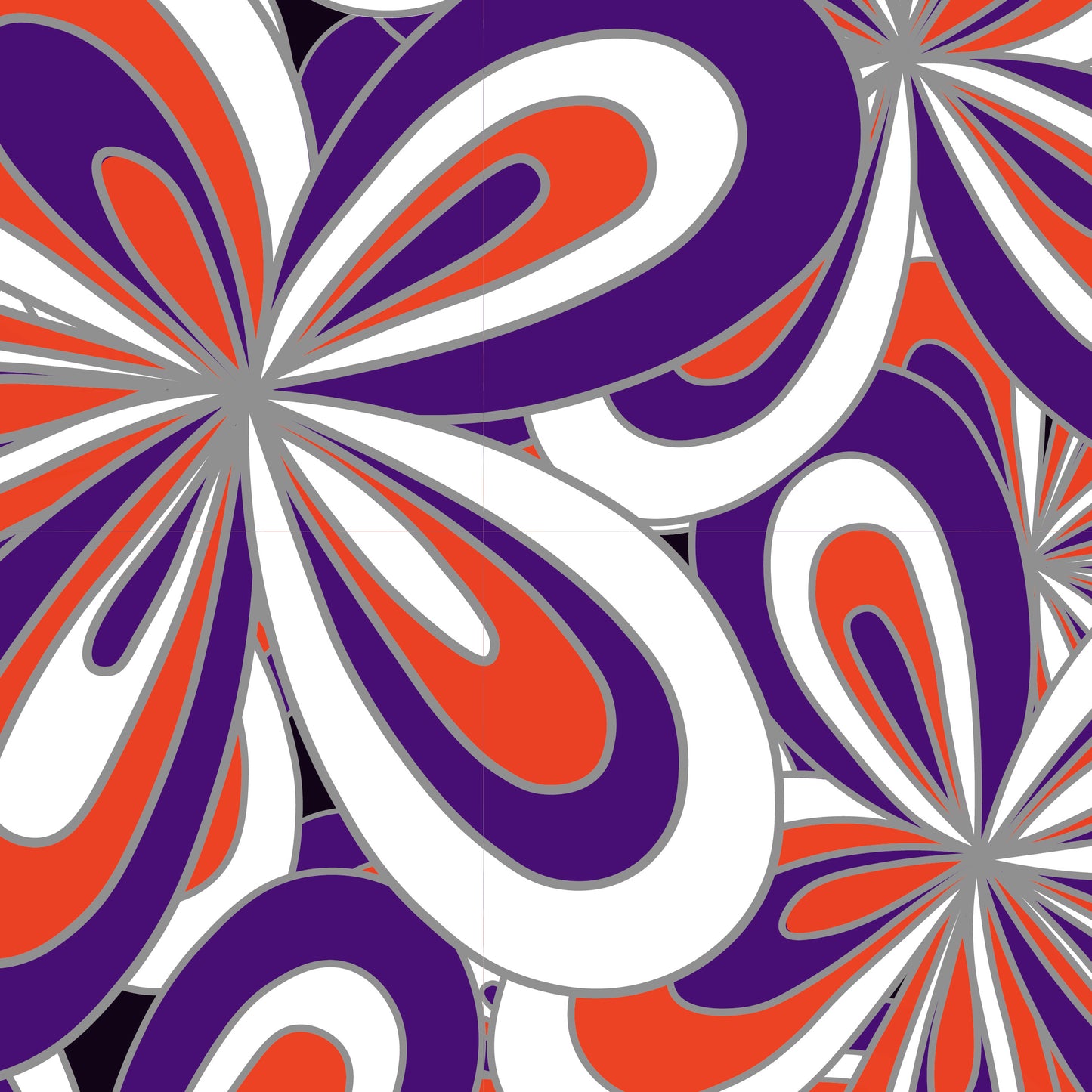 Charlotte-Violet Twist-Groovy Flowers