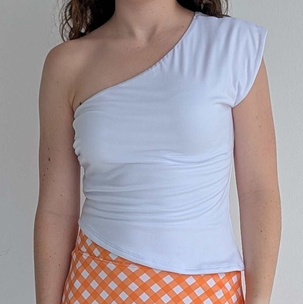 one-shoulder asymetric top