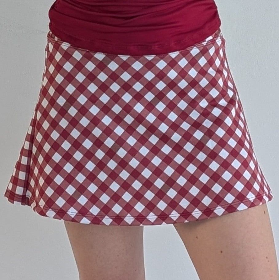 gingham skirt