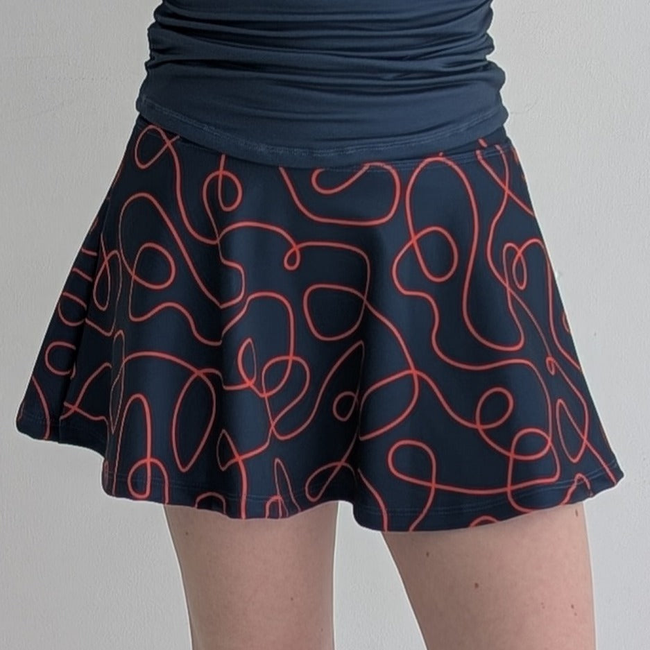 orange skirt