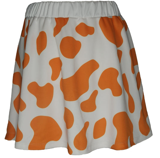 Cow <br> White & Burnt Orange - colorpopclothing.com