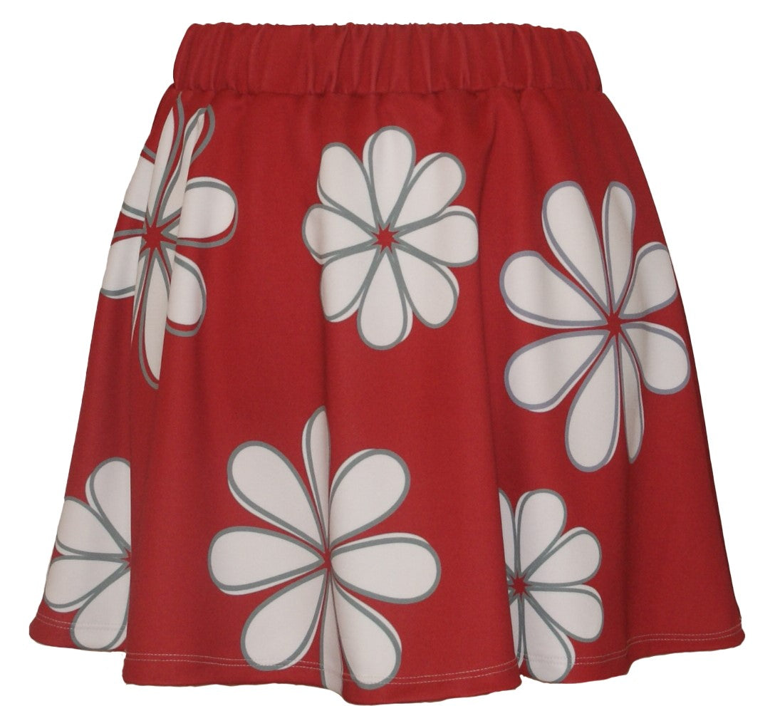 Flower Power <br> Crimson & White - colorpopclothing.com