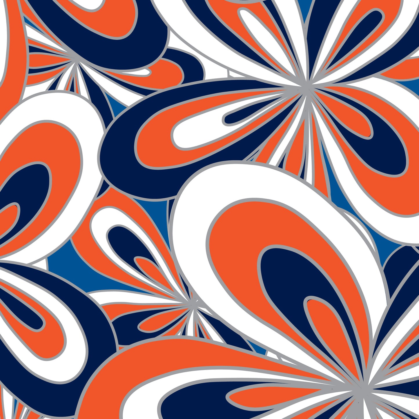 Charlotte-Sapphire Twist-Groovy Flowers